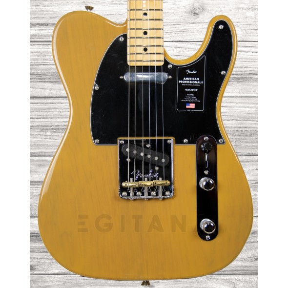 B-stock Guitares en forme de T Fender American Professional II Telecaster MN Butterscotch Blonde Stock B