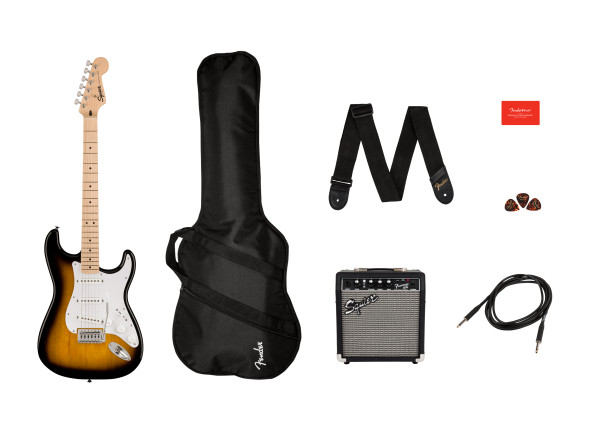 B-stock packs de guitare  Fender  Squier Sonic Stratocaster Pack 2-Color Sunburst  B-Stock 