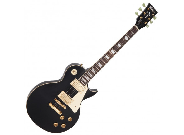 B-stock Guitares à pan coupé simple Vintage V100 ReIssued BB Gloss Black  B-Stock
